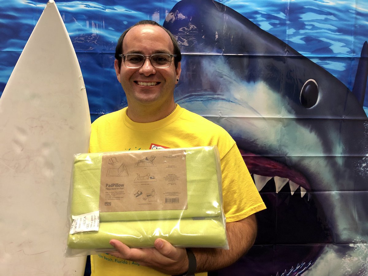 Thank you <a href="/ipevo/">IPEVO</a>! Got some great ideas at <a href="/edcampflagler/">EdCamp Flagler</a> and won a PadPillow stand for my iPad! Can’t wait to add it to my classroom!