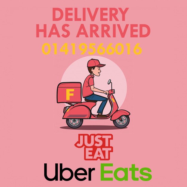 FPizzaGla's tweet photo. We are happy to announce our delivery service has finally arrived. We have three options - our own drivers, JusEat and Uber Eats. We will be delivering everyday from 5pm. 01419561325 to get a delicious, fresh sourdough pizza delivered to your door. https://t.co/zH8Rn744W7