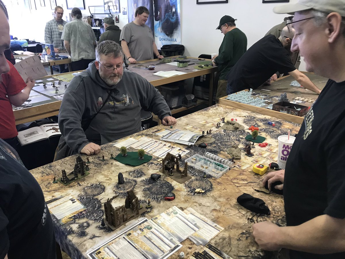 GrognardStore's tweet image. Lots of demo games going on! 
Come play some games and Eat Some Beef!!!!