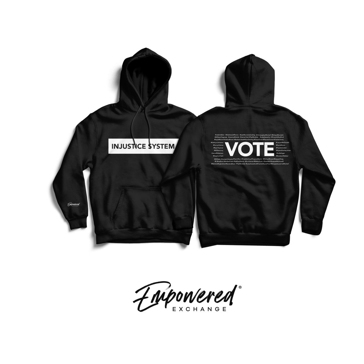 @DeGeraldWB & I Created Pieces to Bring Awareness & Make a Change. The Following Names Were Killed By Police, Mysteriously Killed While Being Protected by Police or Was in Police Custody. Link In Bio To Purchase Gear & Join The Movement #ItsOnUs #SayTheirNames #BeEmpowered