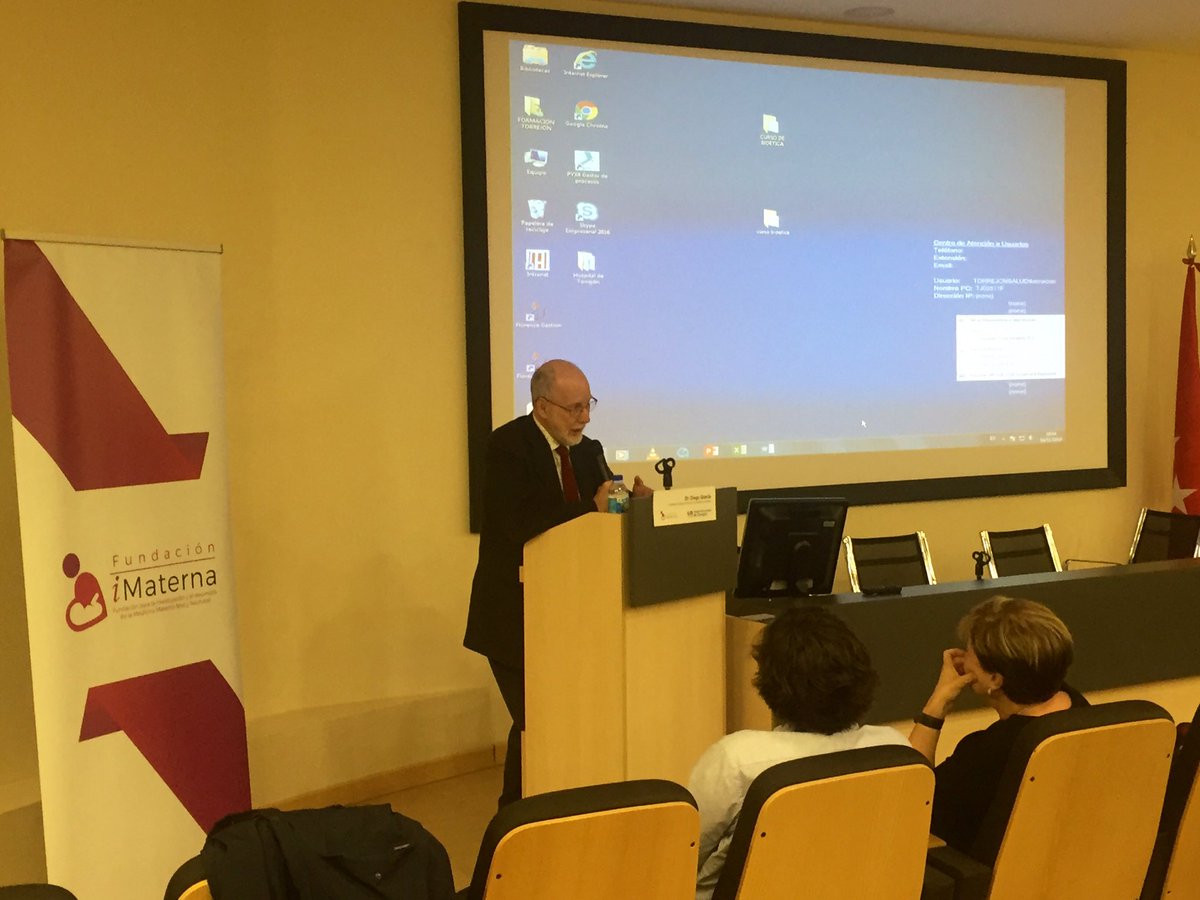 Un auténtico lujo escuchar la masterclass de Diego Gracia para cerrar este #ICursoBioética