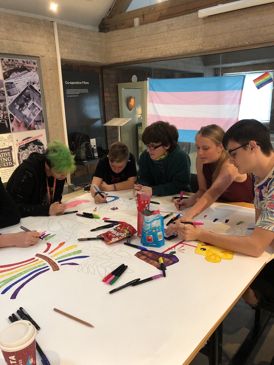 HopwoodPride's tweet photo. Kicking off the #RochdaleinRainbows celebrations 🎉 🥳🌈 https://t.co/Y9RorCbSPn