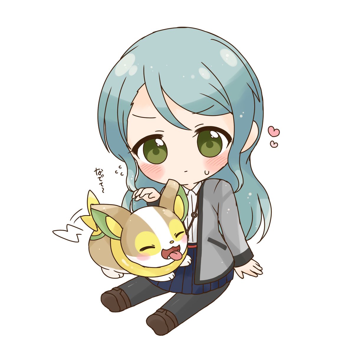 リンゴ雨 ガルパ ポケモンらくがき 紗夜さんとワンパチ リンゴ雨 ガルパ ポケモンらくがき 紗夜さんとワンパチ