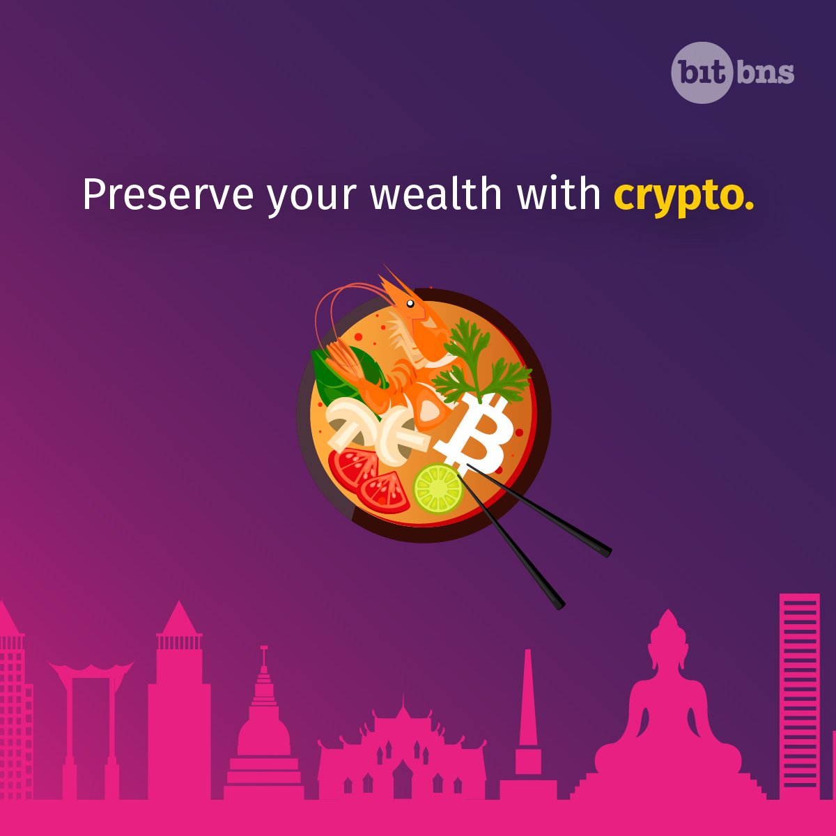 Thai food is great, economic slowdowns are not.

#TheFutureOfFinanceIsHere #Blockchain #Cryptocurrency #BitbnsInThailand