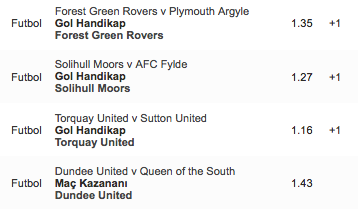 Toplam Oran: 2,84 | Bol Şanslar...