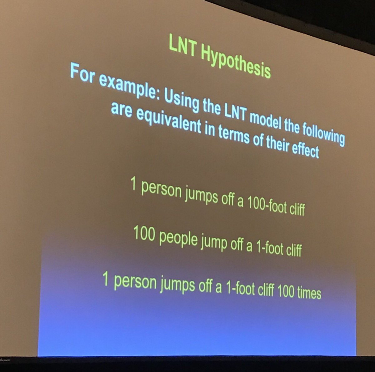 Dr. Michael O’Connor delivering the 85th Annual Russel D. Carman Lecture “Radiation Risks in Low-Dose Imaging” describing limitations of the Linear No-Threshold Model. #MRSFall2019