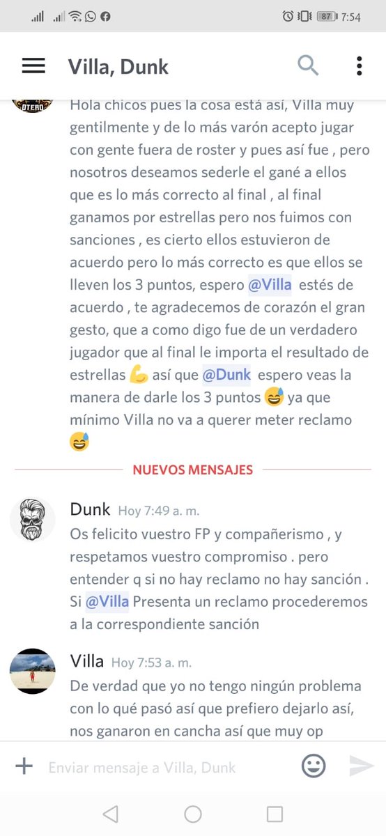 😄 Que buen FP mostrado por ambos clanes <a href="/RojaLeyenda/">Leyenda Roja</a> son unos cracks, 👏🏻.
Esperemos que sigan varios el ejemplo, como se dice por ahí en la cancha se ven los verdaderos gallos 👊🏻. (Al que le quepa el sombrero que se lo ponga 😂)
Saludos a la comunidad. <a href="/MwtTournament/">MWT.Tournament</a>