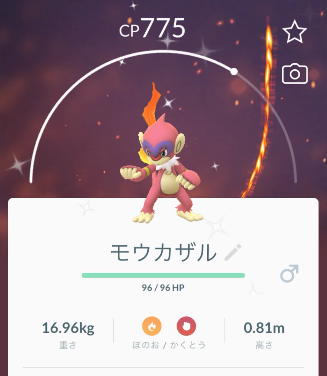 Pokegoa Twitterissa モウカザル色違い3 ヒコザル色違い3 モウカザル ヒコザル 色違い Pokemongo ポケモンgo