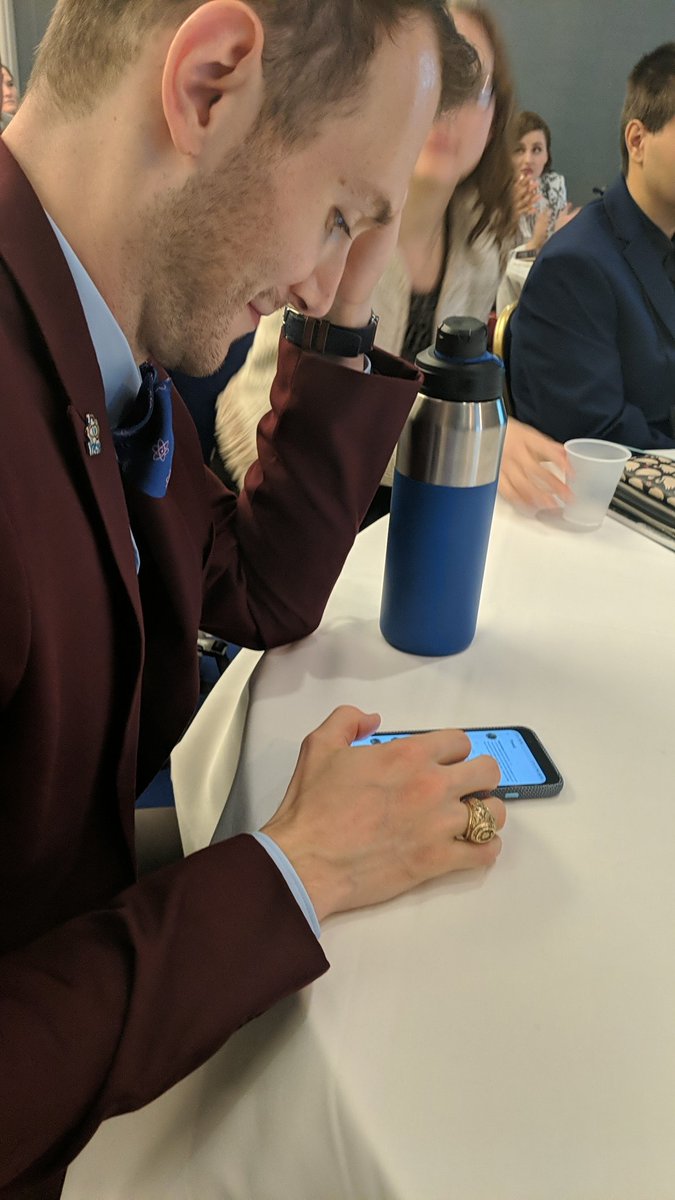 katyhuff's tweet photo. When @RitaB66 asked #ypc2019 who is active on social media, @TimothyMCrook was almost too busy tweeting to raise his hand ! https://t.co/FVDKRAPTYQ