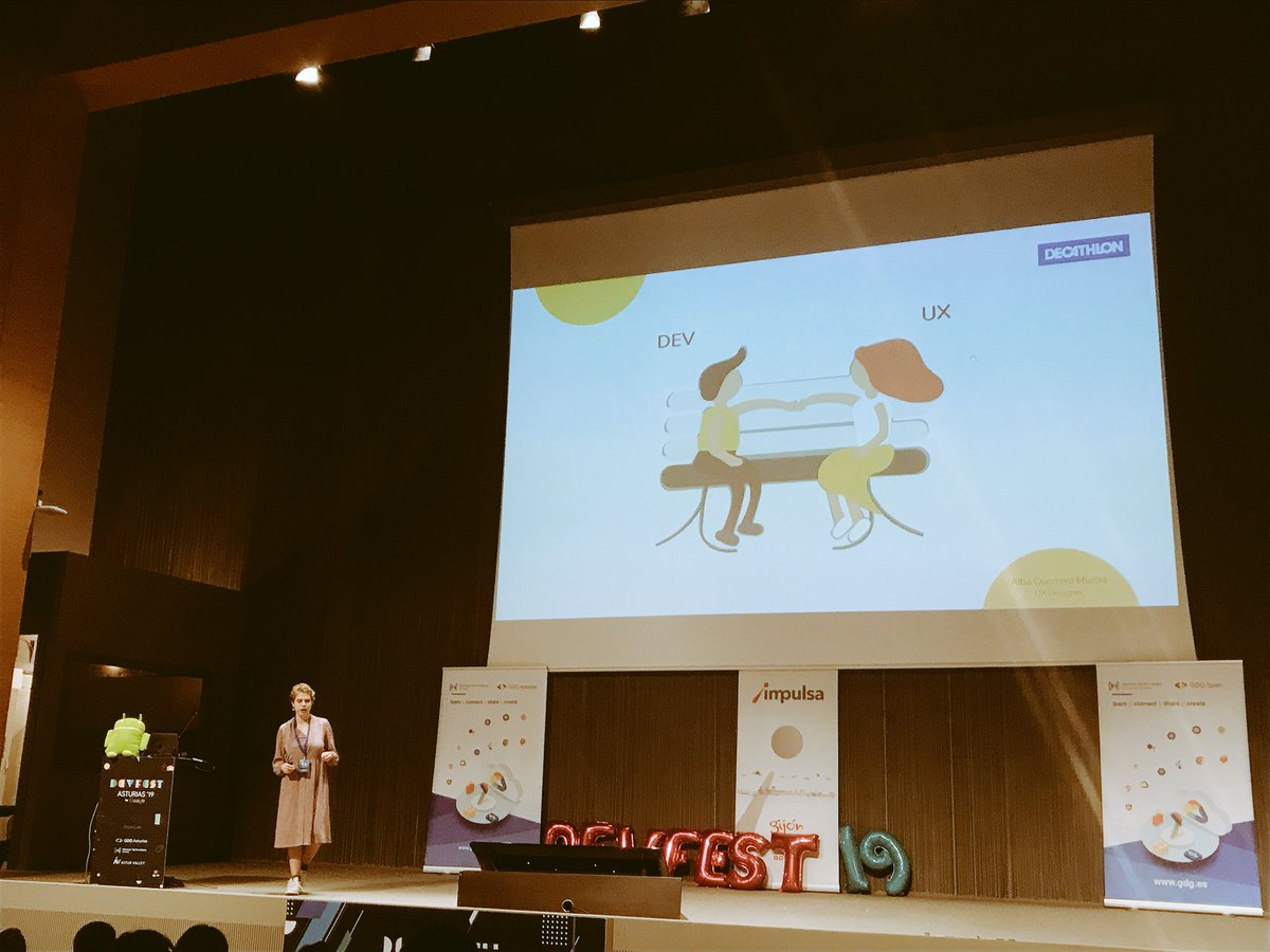 Gomeru Apps (@gomeruapps) on Twitter photo <a href="/_albaguerrero/">Alba Guerrero</a> nos da las pistas para el buen entendimiento entre #UX y #developers y nos cuenta sobre su experiencia en #Decathlon <a href="/_albaguerrero/">Alba Guerrero</a> nos da las pistas para el buen entendimiento entre #UX y #developers y nos cuenta sobre su experiencia en #Decathlon