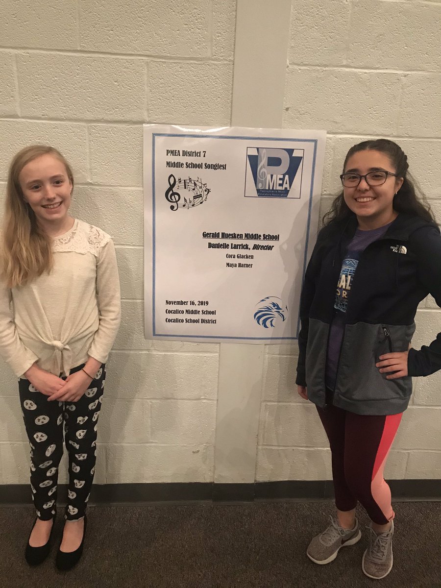 Representing <a href="/GHMSBuckskins/">HueskenMS</a> at PMEA District 7 Song Fest today!