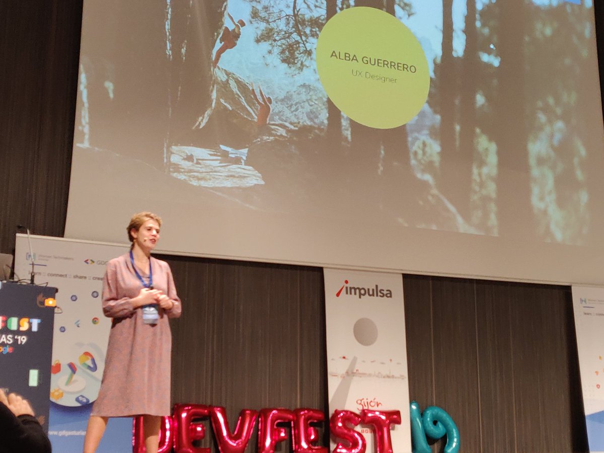 Toño de la Torre (@adelatorrefoss) on Twitter photo Y ahora en el escenario <a href="/_albaguerrero/">Alba Guerrero</a> UX en Decathlon que ve la relación del Dev y el UX cómo una bendita condena, porque se pueden aportar muchísimo el uno al otro. #DevFestAst19 Y ahora en el escenario <a href="/_albaguerrero/">Alba Guerrero</a> UX en Decathlon que ve la relación del Dev y el UX cómo una bendita condena, porque se pueden aportar muchísimo el uno al otro. #DevFestAst19