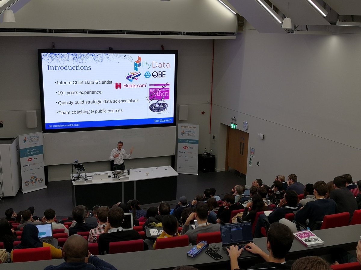 PydataLancaster's tweet image. @ianozsvald in high performance python. Look out for the second edition of his book from @OReillyMedia
@PyData @PyDataCambridge #PyDataCambridge