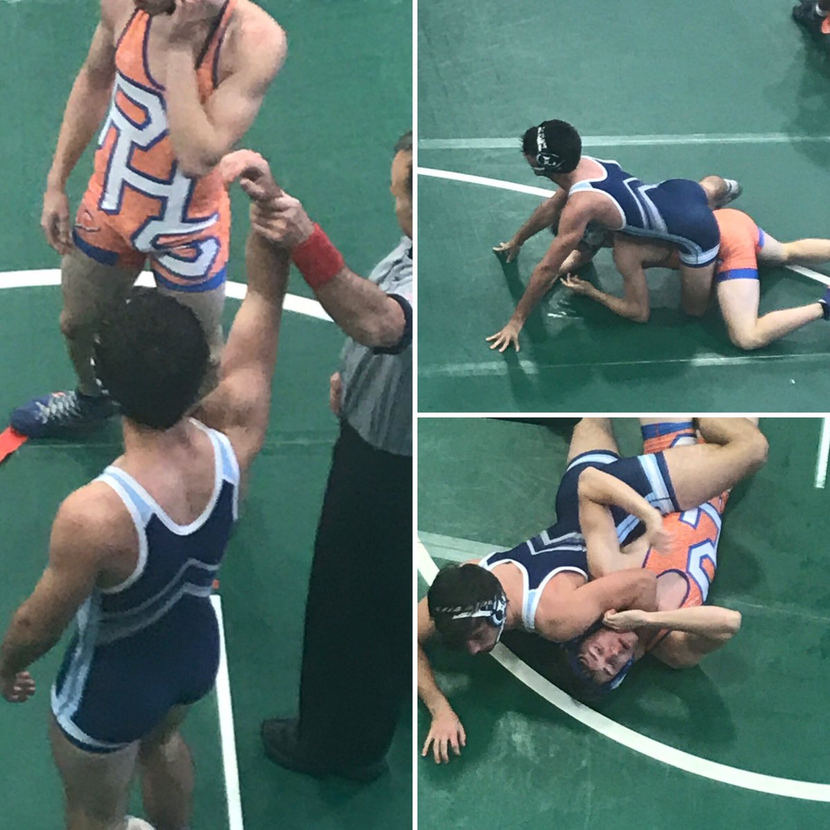 PCFAchairman's tweet image. Jake Garrett with the opening round win! @lovettathletics #LetsGoLions!