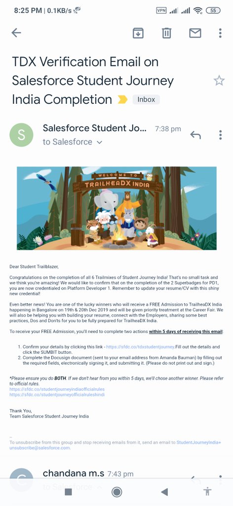 Shu_BAM_sfdc's tweet image. How life plays with you #StudentJourneyIndia when you have got the golden opportunity which many just dream of ,have to miss it . thanks to scheduled exam😭
But how can I forgot to appreciate @salesforce which has always shared love with me !
@trailhead @mittuvikas @amandabauman
