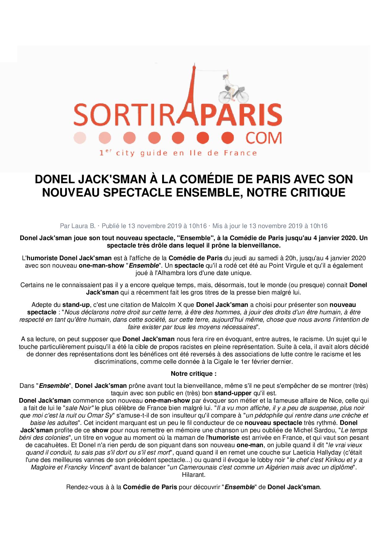 Comedie De Paris Merci A Sortirapariscom Pour Cette Critique Retrouvez Doneljacksman Du Jeudi Au Samedi A h A La Comediedeparis T Co Dbnos0olyk Theatre Humour Societe Sortiraparis T Co En4ue5nhxf