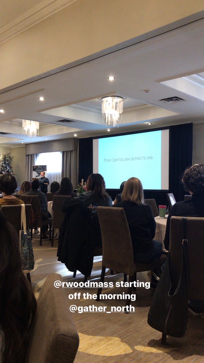 Good morning ⁦⁦<a href="/gather_north/">Gather North</a>⁩ ! Starting off the morning with ⁦<a href="/rwoodmass/">Ryan Woodmass</a>⁩ discussing how capitalism affects us