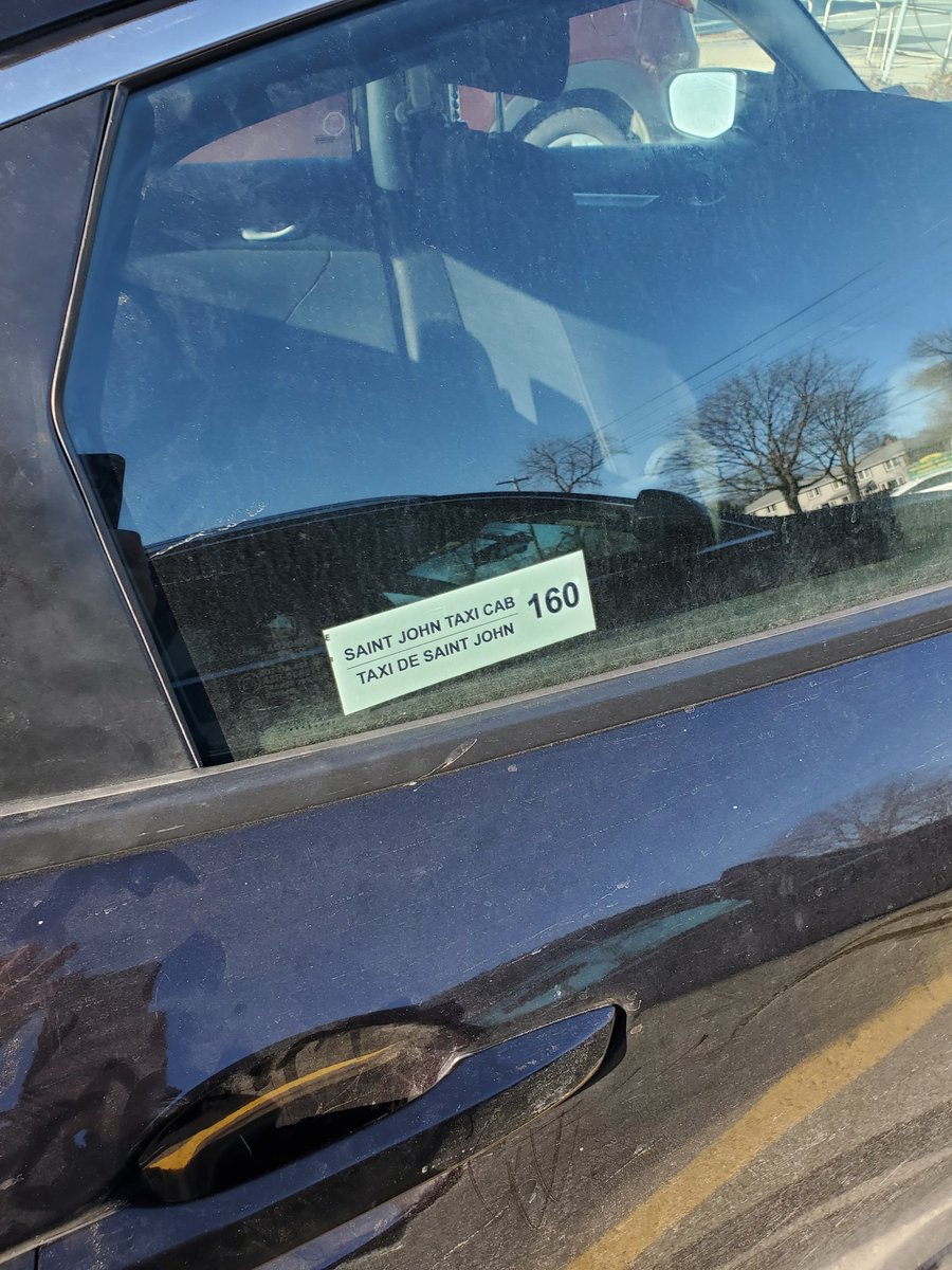 SaintJohnRT's tweet photo. Why do taxi cabs in SJ think they get special treatment @saintjohnpolice? No handicap placard and just waltzed into the sobeys with no shame. https://t.co/qJWlyM7CRL