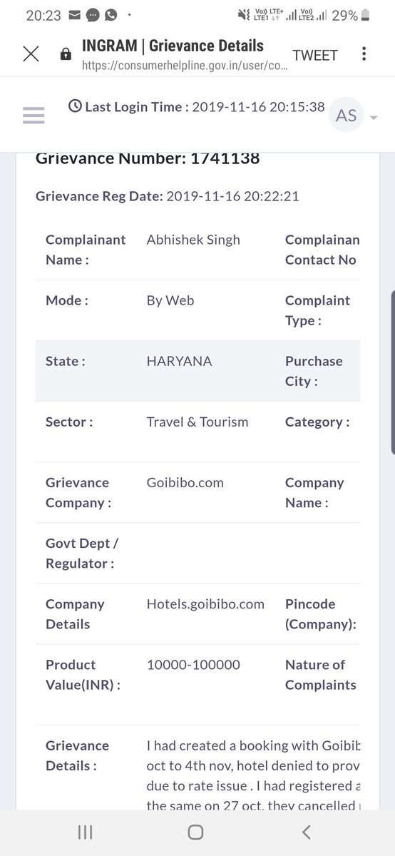 @jagograhakjago @consaff please assist me further i had registered a complaint against @goibibo @ashishkashyap as i am getting life threatning calls from them. All required evidences will be snt to u on mail. #nationalconsumerhelpline @makemytrip pathetic services ever