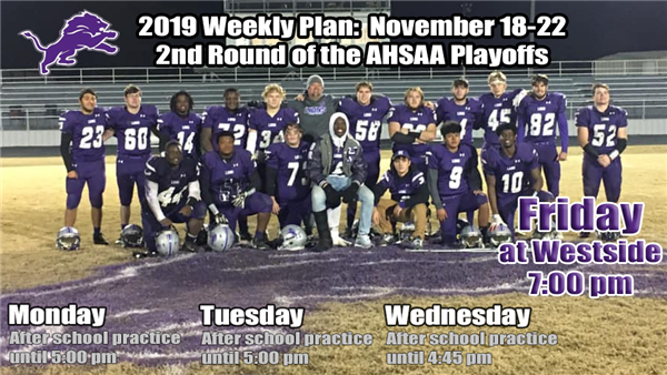 hsdlionsfball's tweet photo. How about those Lions! These boys are tough and have true grit! Our fans made home field a real advantage last night!  Thank you for being there and being so loud that you made a BIG difference. ON TO ROUND TWO BABY!!! Go Lions!  #ptw #weB4me #family4ever https://t.co/X4KtfQ2bWW https://t.co/46C5feNzCR