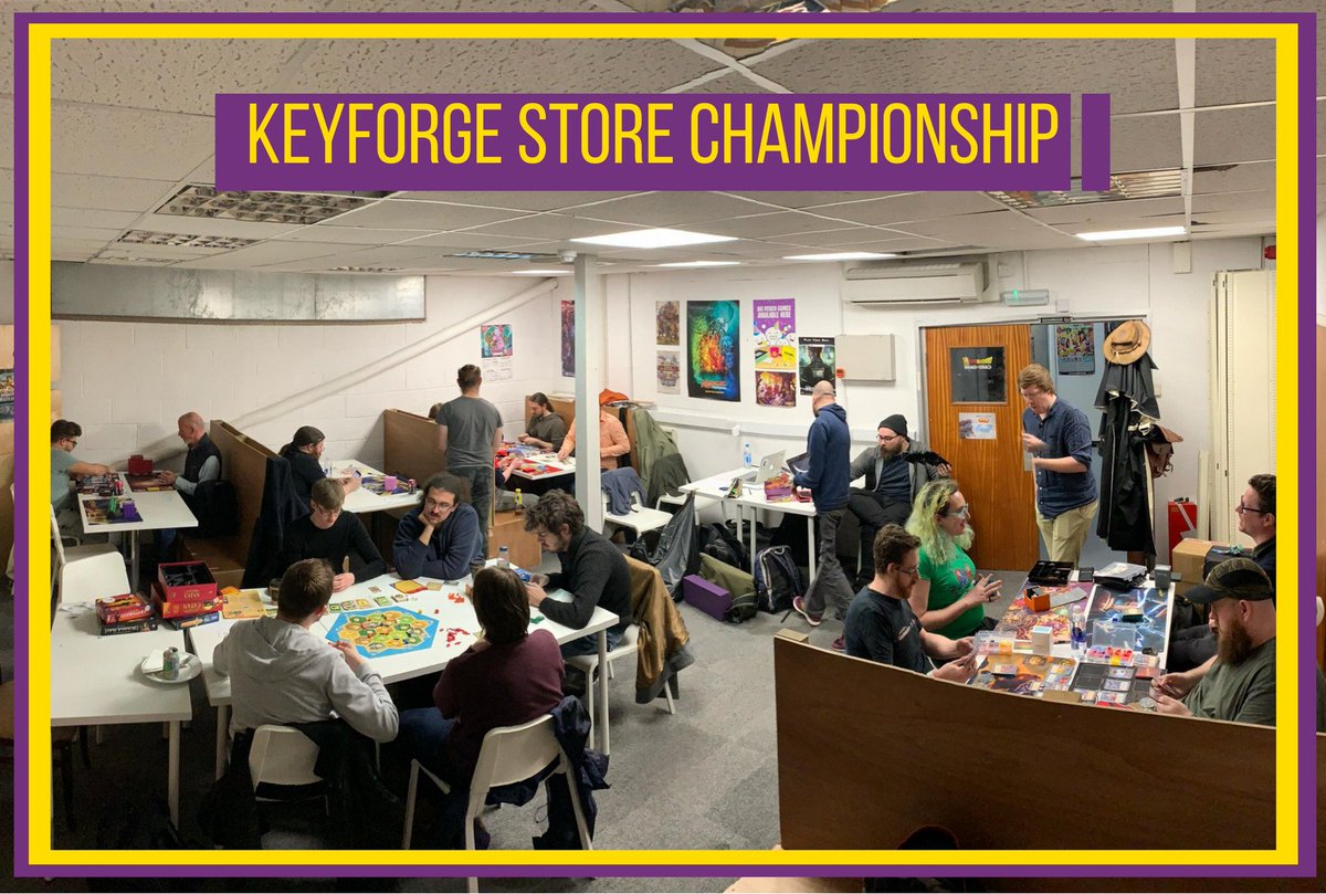 Not only do we have our Armada tournament today, we are also hosting our in-store Keyforge Championship!