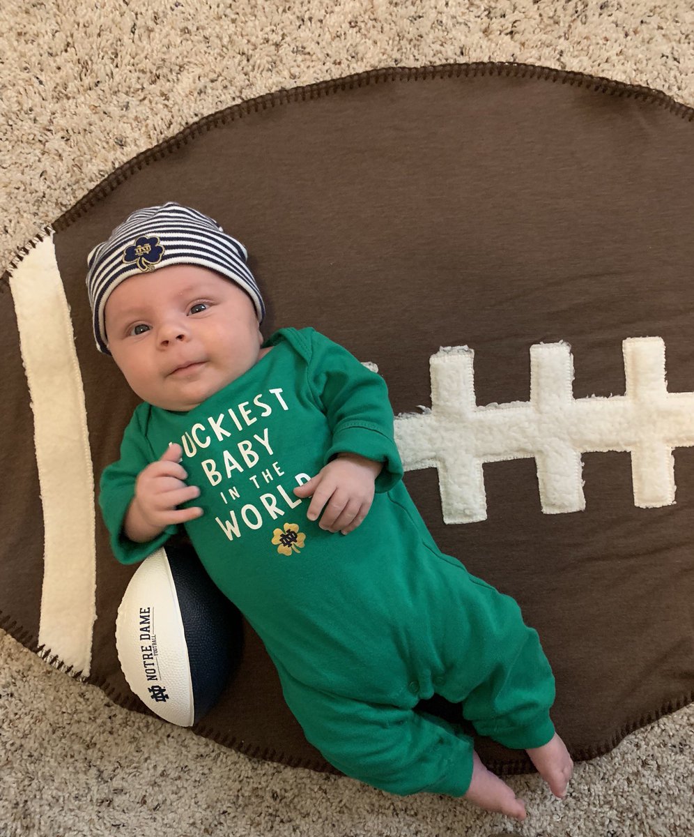 GunnFirst's tweet photo. Let’s go ND! We love our Uncle Brock! 🏈☘️ #ndrollcall @brockjwright40 @NDFootball https://t.co/opPDLjexW6