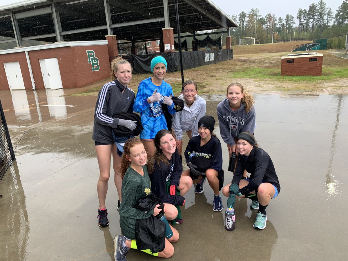 GatorXCTF's tweet photo. What do you do when the State Championship is postponed due to weather...you get up &amp; train in the rain! https://t.co/CJI44vsFX6