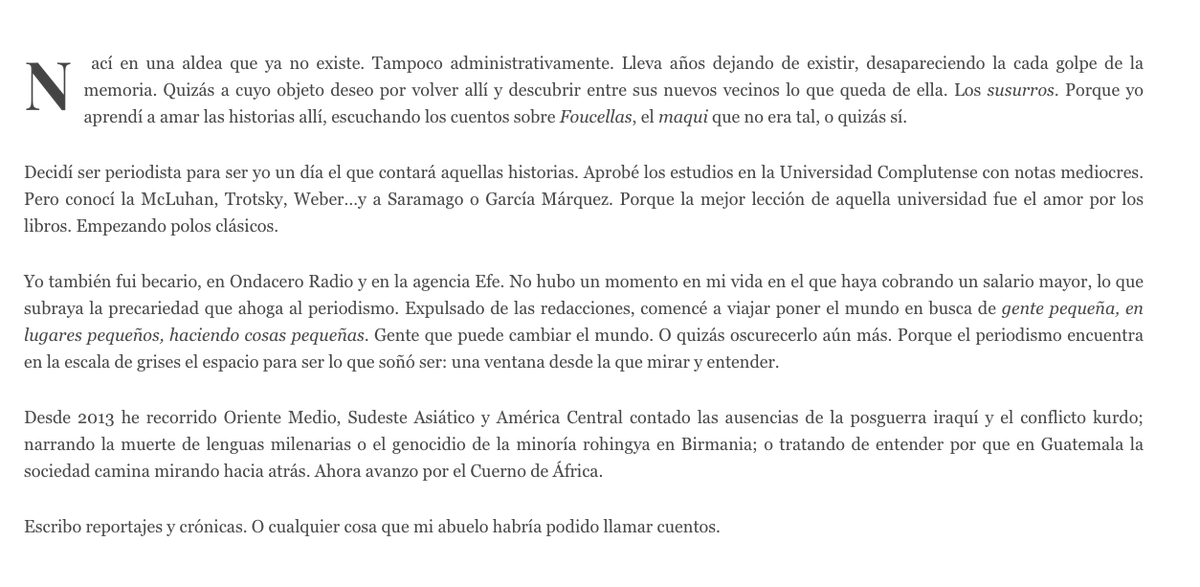 SeixoDani's tweet photo. Así quiso Pablo Orosa que lo recordásemos en su faceta como periodista. https://t.co/J6DYxbV71u