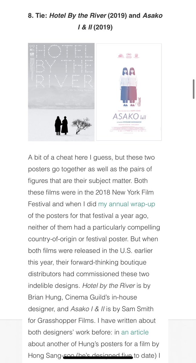 SamsMyth's tweet image. Thank you @posteritati and @adriancurry, two of the best resources for poster art. A major honor coming from curators with such good taste! It was an amazing decade for film posters, and I’ll be picking my favorites myself in the upcoming final episode of @posterboysshow.