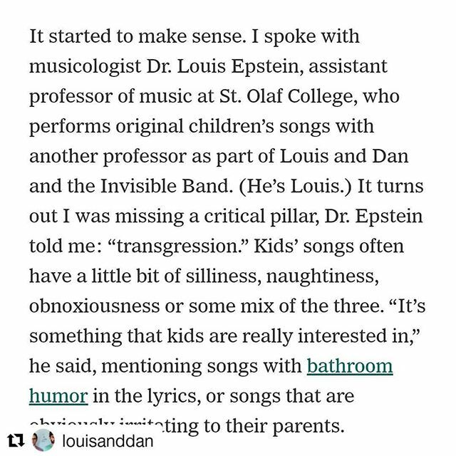 We are slowly getting the band back together a hoping for some shows in the new year. 👍👍
In the meantime our frontman is in @louisanddan, a family music act. They recently got mentioned in a <a href="/nytimes/">The New York Times</a> article on children's music. Link in bio! And if y… ift.tt/2QvS5fX