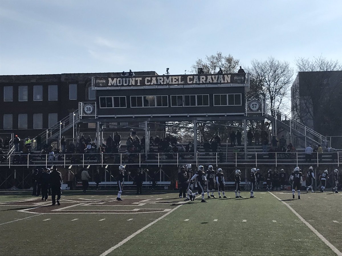 NBCSDrive's tweet photo. Our @EDGYTIM reports from the Phillips-Mount Carmel game at Barda-Dowling Stadium.

Updates to come! Kickoff is 15 minutes away. Should be a good one!

Highlights and postgame reaction coming up at 11:00 p.m. on High School Lites @NBCSChicago! https://t.co/Rz1UwqZqm6