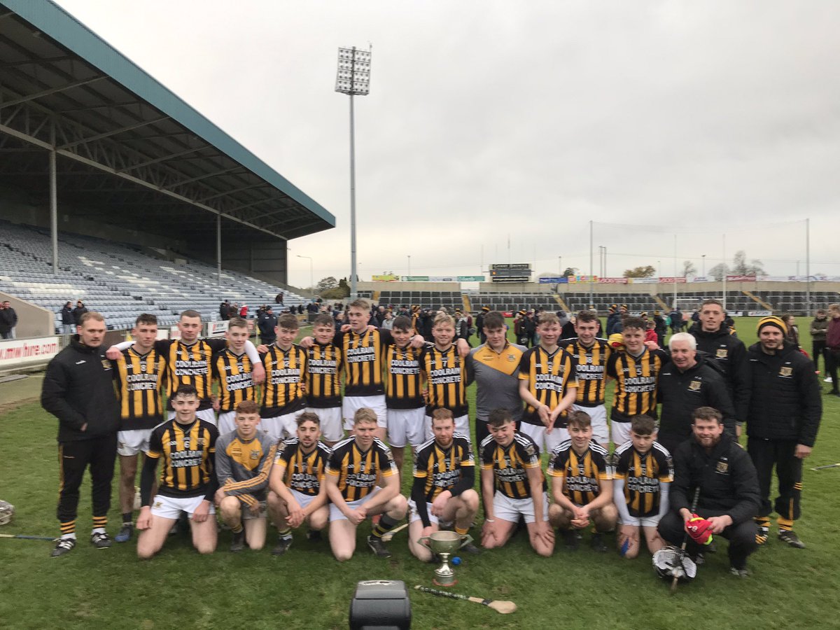 CLGLaois's tweet photo. Congratulations to @CamrossGAA who this evening were crowned U20 Laois Shopping Centre Hurling Champions 2019 after they defeated Raheen Parish Gaels . Well done to all players and Management. https://t.co/n7BNtGhVgg