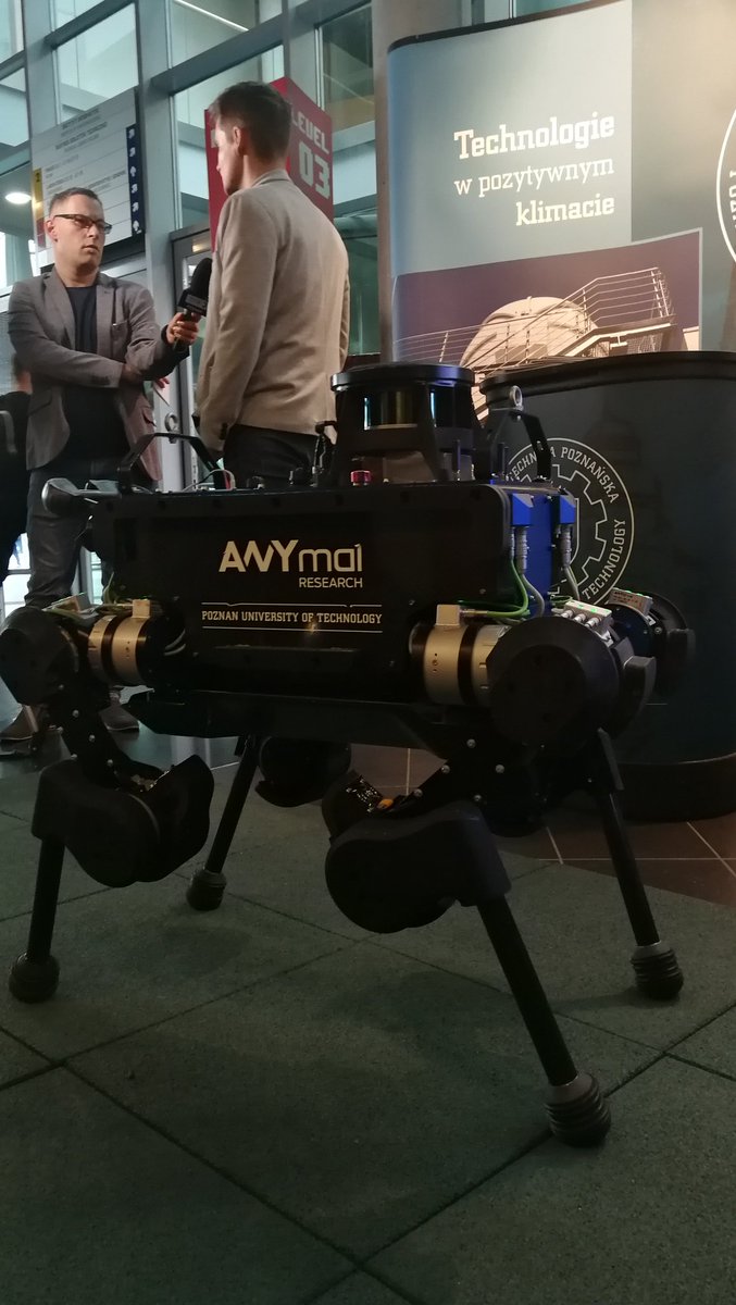 PhysicalFor's tweet photo. Today was a busy day at the #roboticsWeek in Poznań! @eu_Robotics @anybotics https://t.co/7uV6DlXyOd