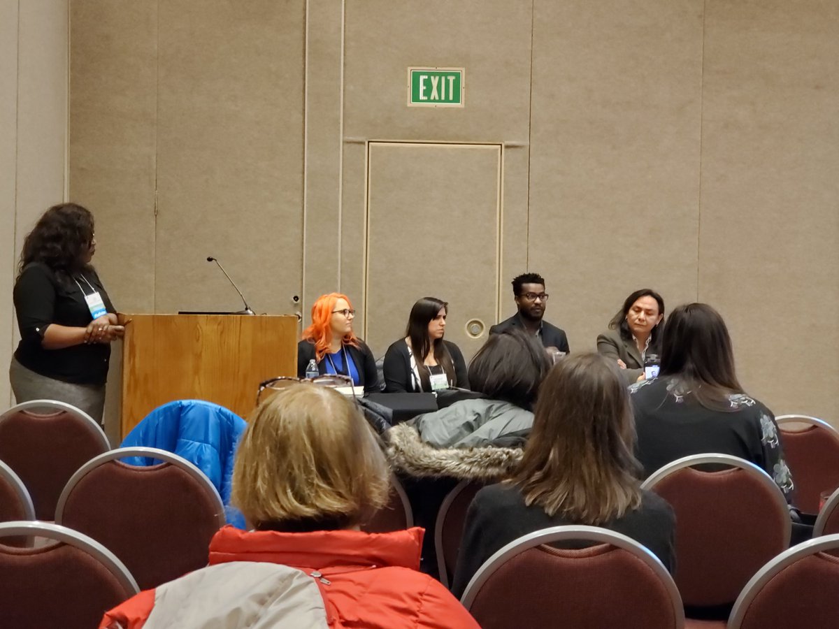 How can we all participate in decolonizing evaluation? Unlearn American individualism, the need to be comfortable and positionality. Great session from Elizabeth Taylor-Schiro, Melissa Ramos Vaesken, Antony Maikuri and <a href="/Nickizms612/">Nicholas Metcalf</a> #eval19