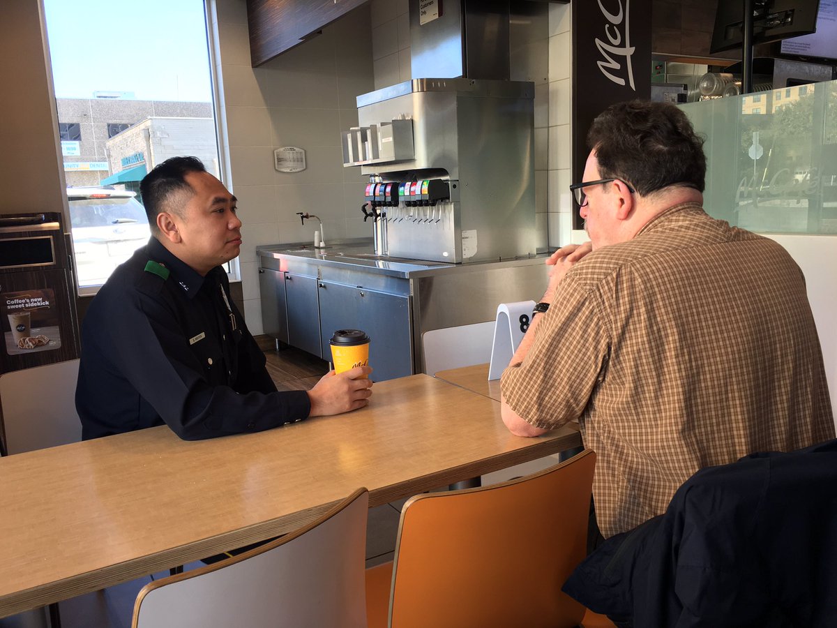 DPDLGBTQ's tweet photo. Good Morning it’s a beautiful day to be at our last #DPDCoffeewithCops for year here at the @McD_NorthTexas location on 3802 Gaston. https://t.co/qPrO9ksXfc