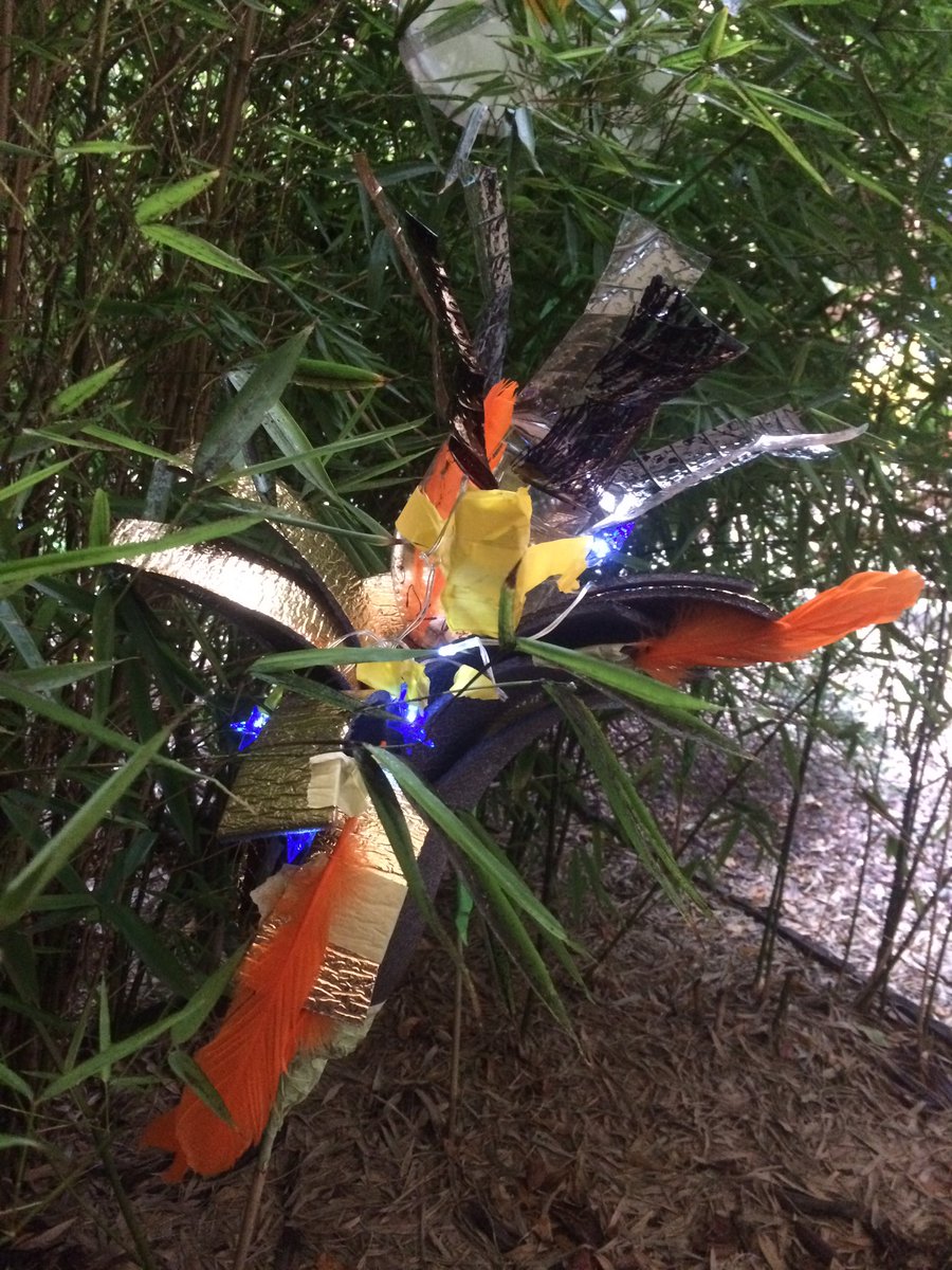 WalshFionnuala's tweet photo. We really didn’t want to take away the beautiful & magical @ISLANDartsbiz @NewLodgeArts artworks in the @BBCnireland garden 💐 today after our #Pudsey #TrueColours celebration. #BBCChildreninNeed2019 https://t.co/ARDSDDv1Aa
