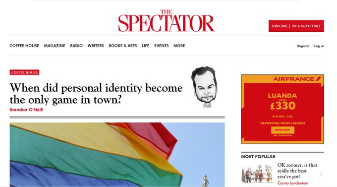 Action: Can you help alert more online advertisers appearing on this Spectator article (many will be unaware)? blogs.spectator.co.uk/2019/07/why-im…

1. Screenshot the advert 2. Tweet the screenshot to the advertiser with a polite &amp; friendly message, cc-ing <a href="/StopFundingHate/">Stop Funding Hate</a>