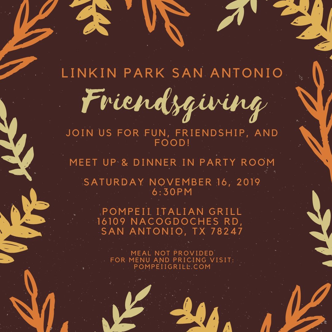 Our Friendsgiving event is today! ❤️