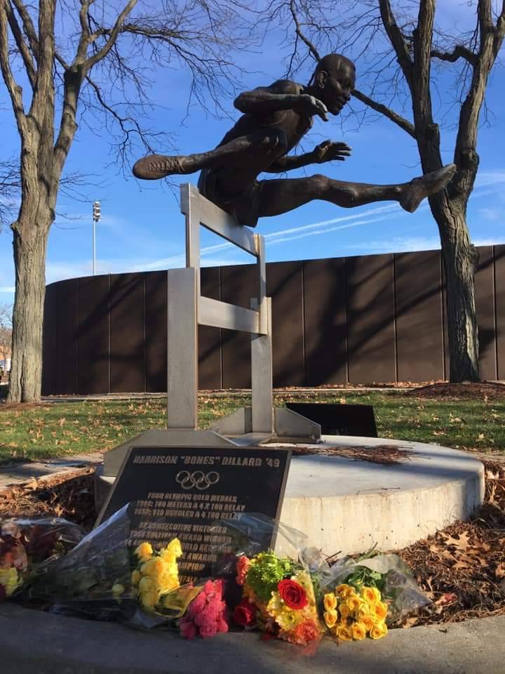 BW remembers and honors #YJ4L and legendary Olympian Harrison Dillard who has died at the age of 96. A moment of silence will be observed at today's football game, and flowers have been placed at the Harrison Dillard statue outside George Finnie Stadium. 
cleveland.com/news/2019/11/t…