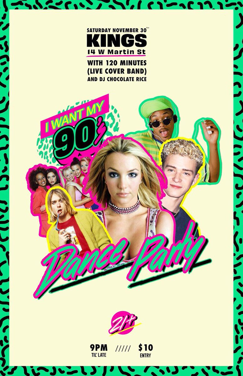 Doing the 90s cover band thing at <a href="/kingsraleigh/">Kings</a> in two weeks!