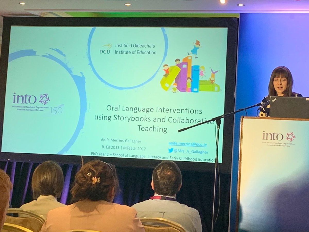 AoifeThereseM's tweet photo. "Our teachers are very good at what they do" - the words of @Kirwandm at today's @INTOnews #EdConf19 manifested in superb presentations from the 8 inspiring teachers who participated in the #Teachmeet/Researchmeet workshop. 

Míle buíochas libh go léir. 👏📚 https://t.co/0tAB7yMSFD