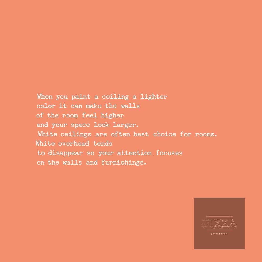 FixzaNg's tweet photo. What color should you paint your ceiling?
We have some tips for you.
#FixzaBuild https://t.co/Hg78ck2Rbr