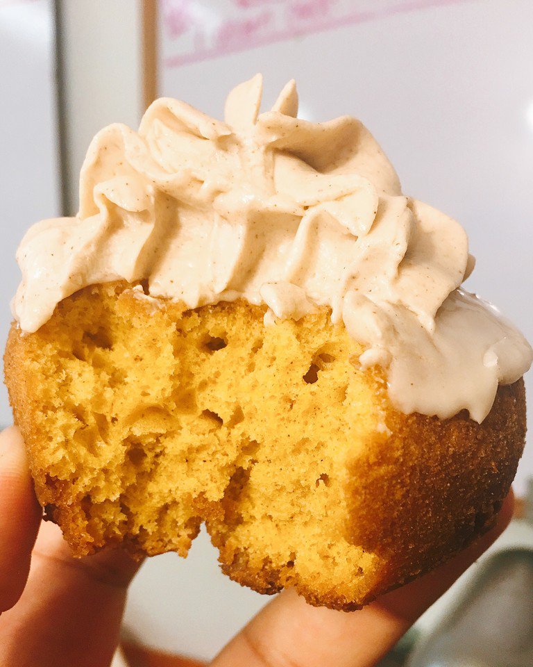 momosdonuts's tweet photo. You would think I run out of hateful things to say about #PumpkinSpice , but here I am stirring the pot again #basicness #Saturday 
#doughnuts #autumnvibes #beautiful #photography #art #winter #momosdonuts #october #pumpkin #style #amyshealthybaking #autumn #pumpkinseason #love https://t.co/Gq88QgZcmP