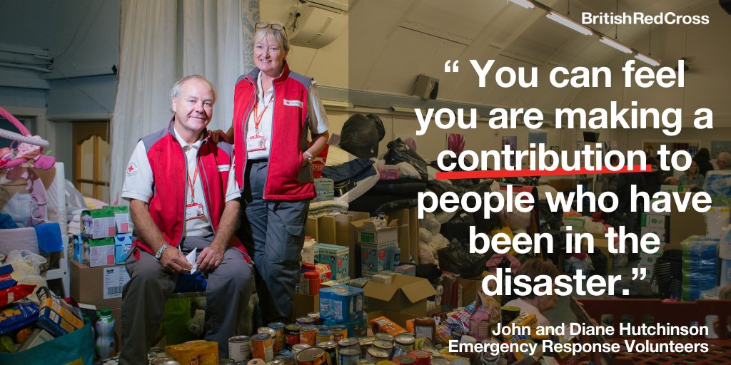 Our volunteers continue to provide practical and emotional support to people affected by the #floods. 

John and Diane have been volunteering with the Red Cross for more than 20 years.