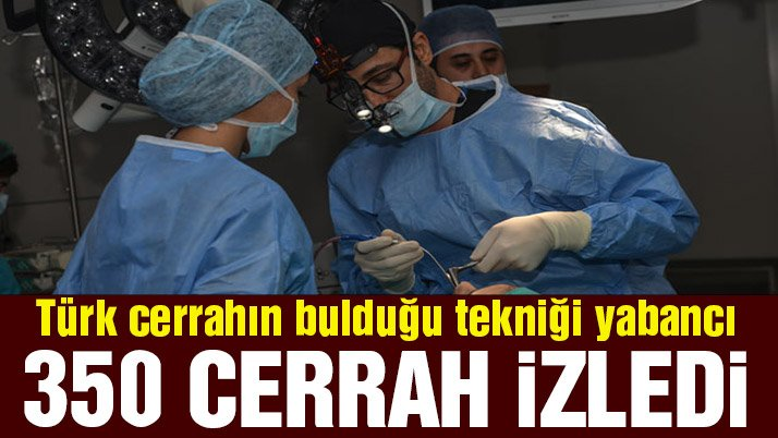 Türk cerrah yaptı, 350’den fazla yabancı doktor izledi! sozcu.com.tr/2019/saglik/tu…