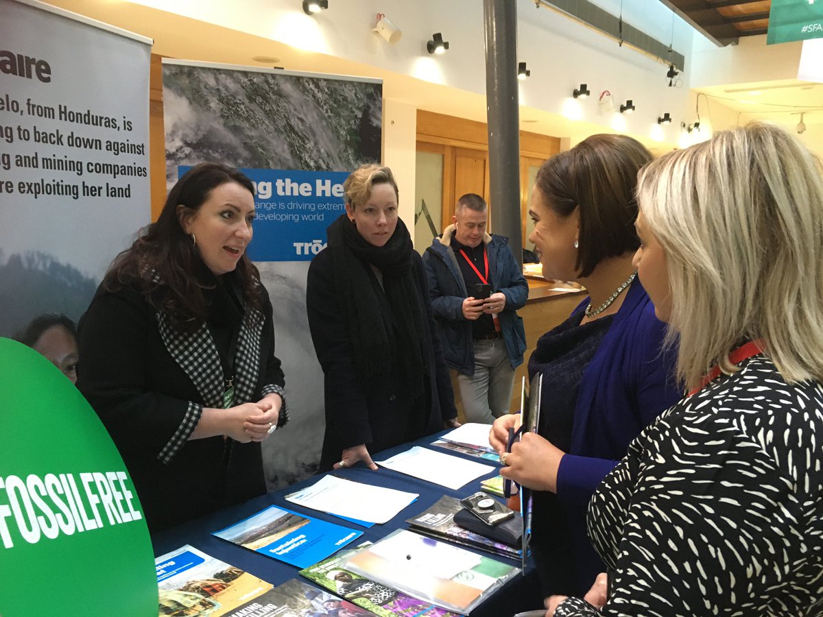 MaryLouMcDonald's tweet image. The Sinn Féin ard fheis is well underway here in Free Derry. I took some time out to visit a number of our guest exhibitors. Catch my speech tonight at 8.30 on RTÉ 1 or follow @sinnfeinireland to watch online #timeforunity #sfaf2019