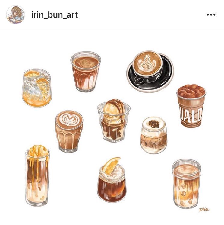 ib_bun's tweet photo. มีช่วงนึงไปรับวาดเมนู แก้วนึงใช้เวลานานเลย https://t.co/BUFB9dB3Ef