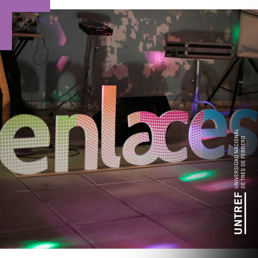 Ya llega la #RealidadEnlaces

Los días 23 y 24 de noviembre se realizará en la sede #Caseros II de la <a href="/UNTREF/">UNTREF</a> la 16ta edición del <a href="/FestivalEnlaces/">Festival Enlaces</a>, en los próximos días se dará a conocer la programación.

¡No te quedes afuera del #Festival de les #Estudiantes de la #UNTREF!