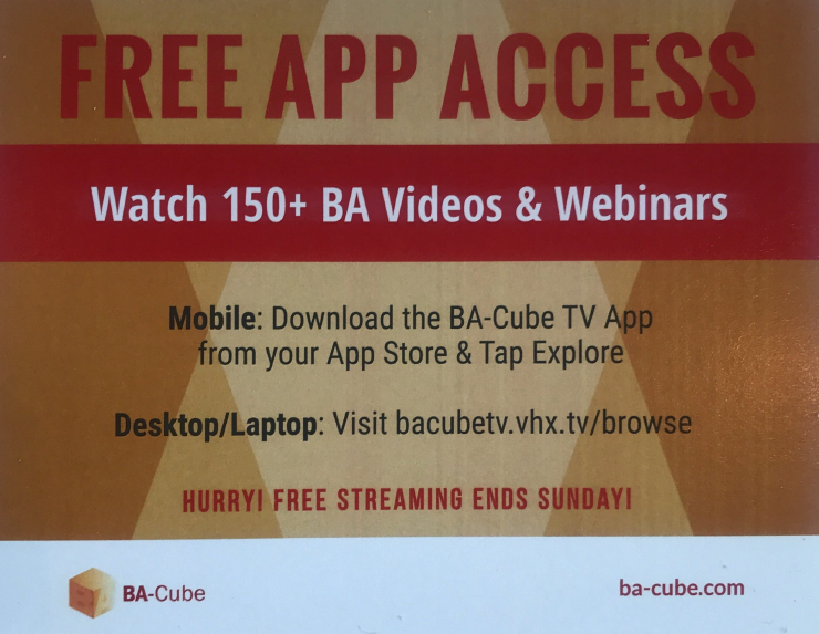 Great opportunity for #BusinessAnalysis community to watch 150+ BA videos &amp; Webinars. Just download #BACube TV app for FREE. If you have any queries, tag <a href="/wickang/">Angela Wick</a>
and post your questions. HURRY, free streaming ends soon! #agile #products #productmanagement