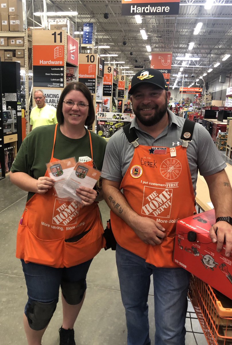 Busy weekend, but never to busy for recognition. Jessica receiving two Homer Awards for job well done as Inventory Captain and volunteering Team Depot project!! Thanks Jessica and Derek Team Depot Captain.